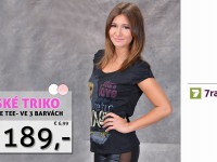 Aktuální akce - Dámské tričko Bershka - Retro Love Tee se slevou 53%